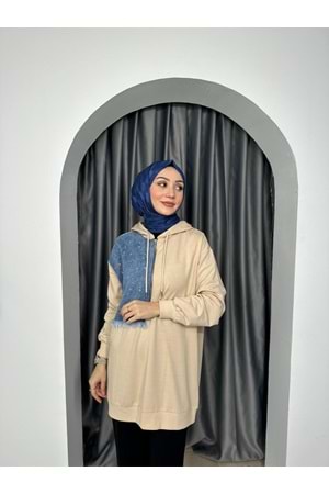Kot Garnili Tunik 2481 - Bej - S-M - AZRA04110-Bej-S-M