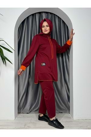Parçalı İki İp Takım 2293 TK - Bordo - 38-40