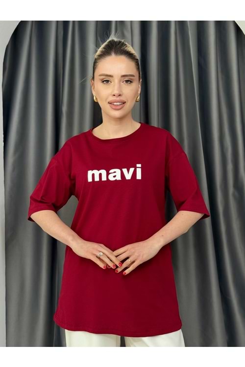 Mv Baskılı Tşrt 2010 - Bordo - L-XL - AZRA05645-46524