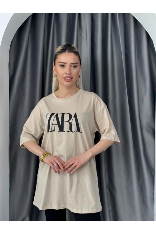 Z Baskılı Tşrt 13244 - Bej - L-XL - AZRA05646-46539
