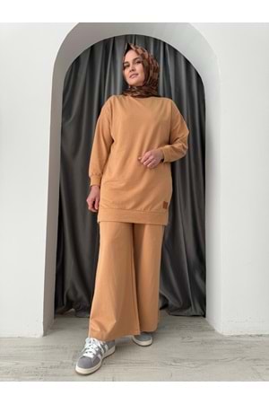Armalı Düz Sweat Soul Puane 30644 - Camel ks11 - S-M - AZRA04906-Camel-S-M