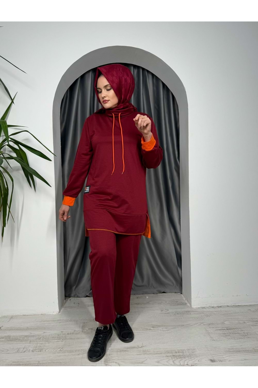 Parçalı İki İp Takım 2293 TK - Bordo - 38-40