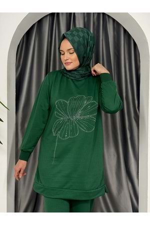Yonca Desen Takım 1112 TK - Zümrüt Yeşili - 38-40